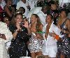 Beyonce Knowles with Mariah Carey on new year's eve