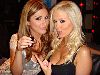 Lucy Pinder drinking with her friend Malene Espenson