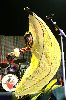 Lily Allen : photo of her coming out of a banana costume live at a concert