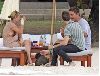 Kate Moss seems to forget her bra, candids of her with friends in Thailand