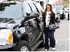 Jessica Alba parking her Hybrid Yukon SUV, 5th January 2009