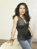 stylish Salma Hayek latest desktop wallpaper waering blue jeans pants