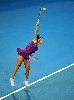 Ana Ivanovic jumping in the air