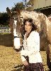 Shannen Doherty and a horse