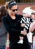 Jessica Alba carrying lil Honor Marie Warren