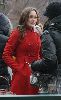 Leighton Meester : at the filming set of Gossip Girl in Central Park wearin yesterday January 6th 2009