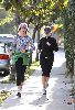 Reese Witherspoon spotted working out yesterday morning wearing a sport-outfit and a cap