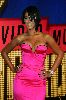 Rihanna in a glam pink dress at the 2007 MTV video awards