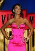 Rihanna wearing a magnificent pink dress at the 2007 MTV music awards