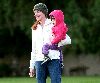 Marcia Cross : seen with her twin daughters at the park in Pacific Palisades on January 5th 2009