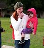 Marcia Cross : spent some quality time with her baby twin daughters at the park in Pacific Palisades