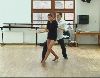 Lisa Snowdon training with Brendan Cole for dancing with the stars