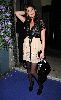 Lisa Snowdon : leaving the Lavender Trust party at Claridges Hotel, London, UK. on the first of May 2008