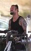 Josh Holloway playing the drums - full tattooed arms