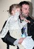 Ben Affleck : Violet is three years old now. she is a bit shy and covers her eyes