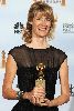 Laura Dern : with her award for winning Best Performance by an Actress in a Supporting Role in a Series, Mini-Series or Motion Picture Made for Television at the 2009 Golden Globe Awards