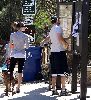 justin timberlake with his girlfriend Jessica Biel walking her dog Tina