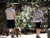 justin timberlake with his girlfriend Jessica Biel walking her dog Tina