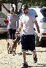 justin timberlake with his girlfriend Jessica Biel walking her dog Tina