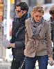 Blake Lively : with Penn Badgley walk to the New York City set of of Gossip Girl on Wendesday 14th January 2009