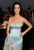 Katy Perry arrives wearing a Chiffon blue glam dress for the 14th Critics Choice Awards 2009