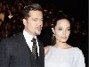 Angelina Jolie and Brad Pitt closeup photo of the couple together at the 14th Critics Choice Awards