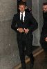 David Beckham arrives at the Emporio Armani Menswear fashion show in Milan, Italy on Sunday