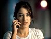 hazal kaya on the phone at the turkish drama Genco