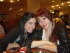 hazal kaya with a friend eating lunch