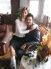 Kaybolan Yillar - actor Burak Hakki as Ali with his real wife