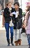 Leighton Meester and Jessica Szohr : seen together on the streets of new york heading to the set of Gossip Girl on January 14th 2009