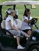 Jessica Biel : in a golf cart in Pasadena, California on January 14th 2009