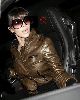 Kim Kardashian : seen in her car after visiting a nail salon in Beverly Hills. Los Angeles, Californiaon the 19th of January 2009