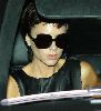 Victoria Beckham in her car seen arriving at LAX airport in Los Angeles, California on January 25th 2009