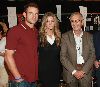 Brooklyn Decker with her fiance Andy Roddick and President of Lacoste Michel Lacoste