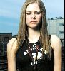 avril lavigne wearing a black snoopy printed tshirt