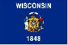 World Flags : United States OF America Wisconsin Flag