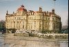 Cities Europe Czechoslovakia : A hotel in Karlovy Vary. The city is very popular for its spas.