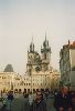 Cities Europe Czechoslovakia : Cathedral and the Old Town Square in Prague