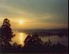 Cities Europe Sweden : Sunset on a lake near Stockholm