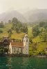 Cities Europe Switzerland : A chapel on the lake.