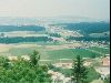 Cities Europe Switzerland : Looking down towards Gruyeres, where they make excellent cheese.