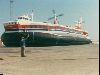 Cities Europe The United Kingdom : A hovercraft getting ready to take off