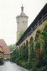 Cities Europe Germany : The north part of the Rothenburg wall. For a city so old, the wall is very w