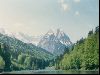 Cities Europe Germany : The Zugspitze above the Riesersee