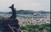 Cities Asia Japan : The view of the city from the top floor of the castle