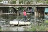 Cities thailand : Crossing the Klong with the  ferry