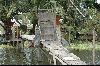 Cities thailand : The entrance and bridge to a home at the Klong...