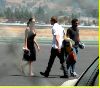 Angelina Jolie and Brad Pitt picture as they are on the runway of Burbank airport on August 26th 2006