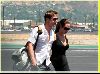 Angelina Jolie and Brad Pitt picture as they are on the runway of Burbank airport on August 26th 2006